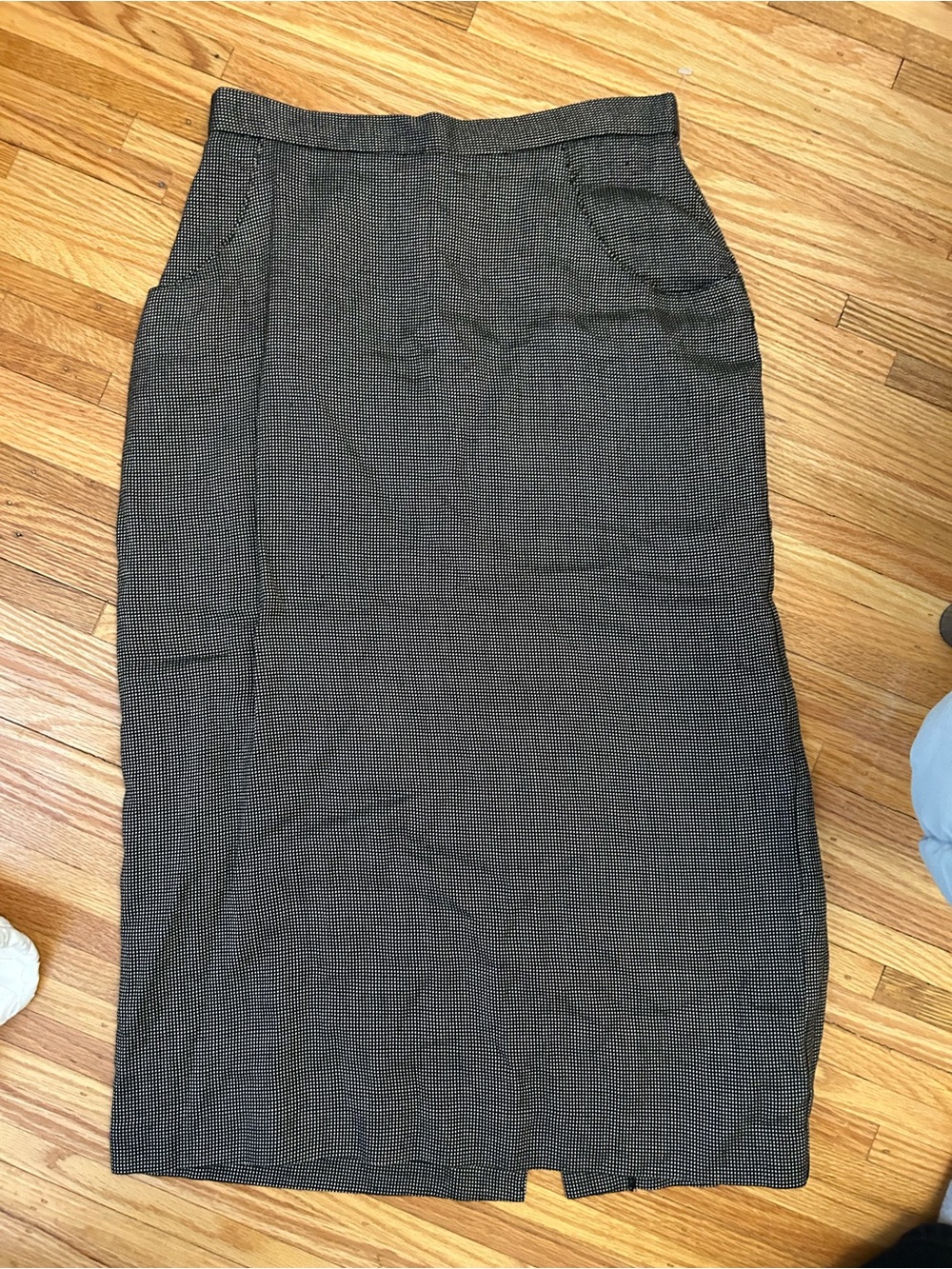 One of One Vintage Brown Pencil Skirt